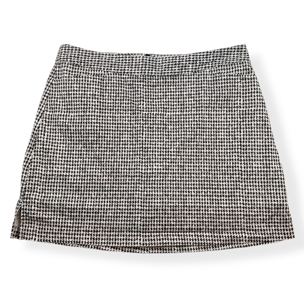 Lady Hagen Golf Skort Womens 12 Light Pink Black Houndstooth Pockets